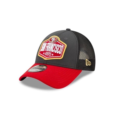 Sapca New Era San Francisco 49ers NFL NFL Draft 9FORTY Adjustable - Gri